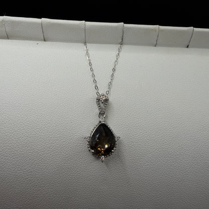 Smokey Quartz S925 Necklace