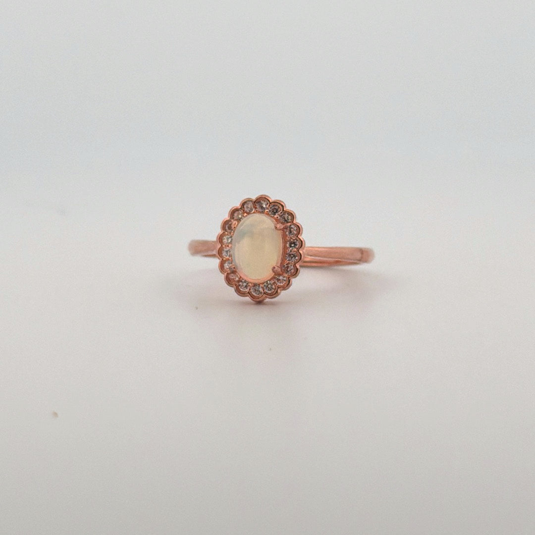 Opal S925 Certified Adjustable Ring