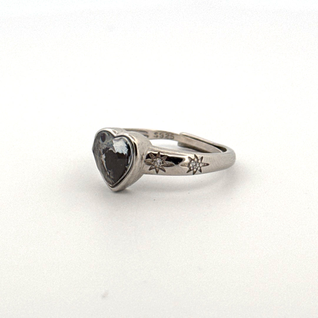Muonionalusta Heart S925 Adjustable Ring