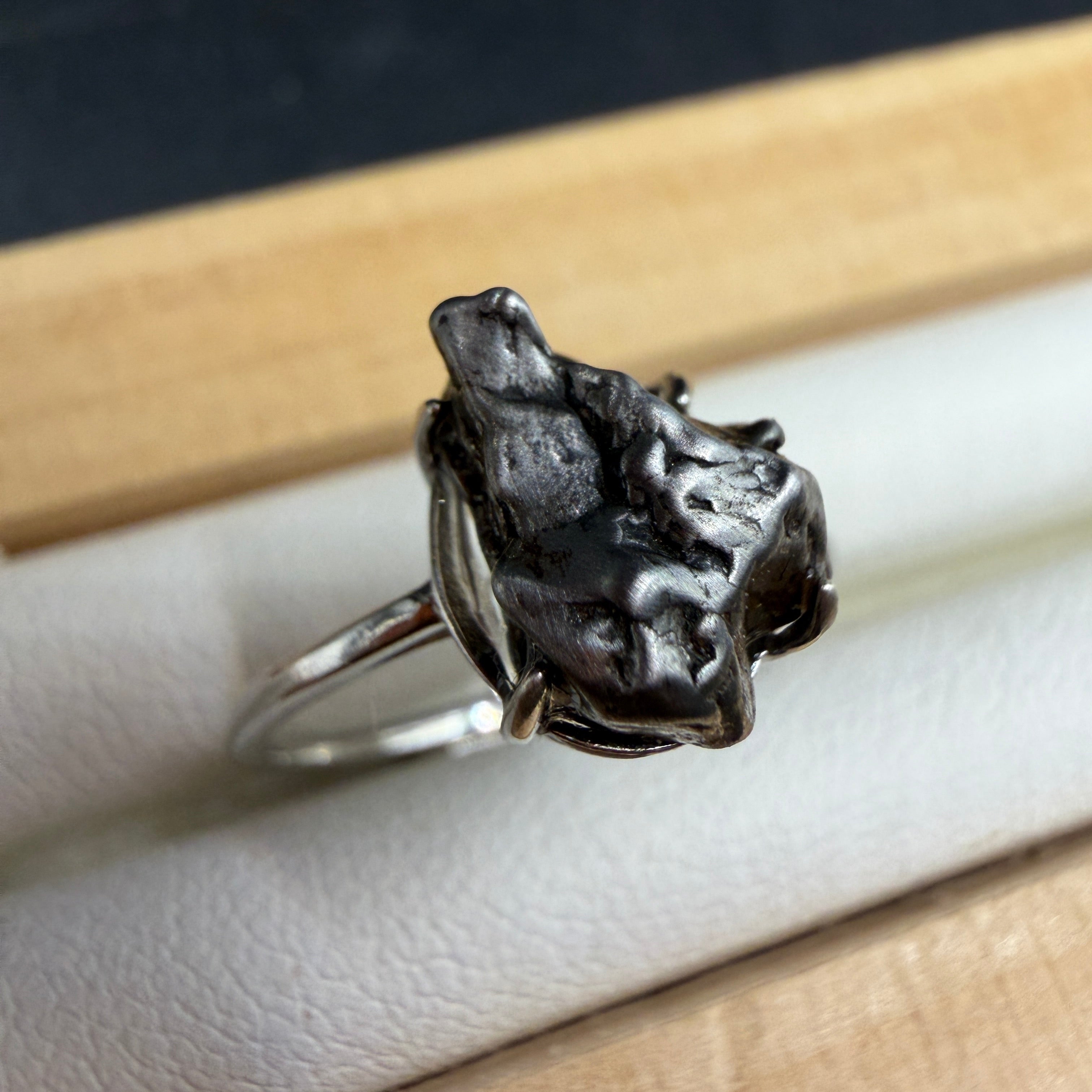 Argentina Iron Meteorite S925 Ring