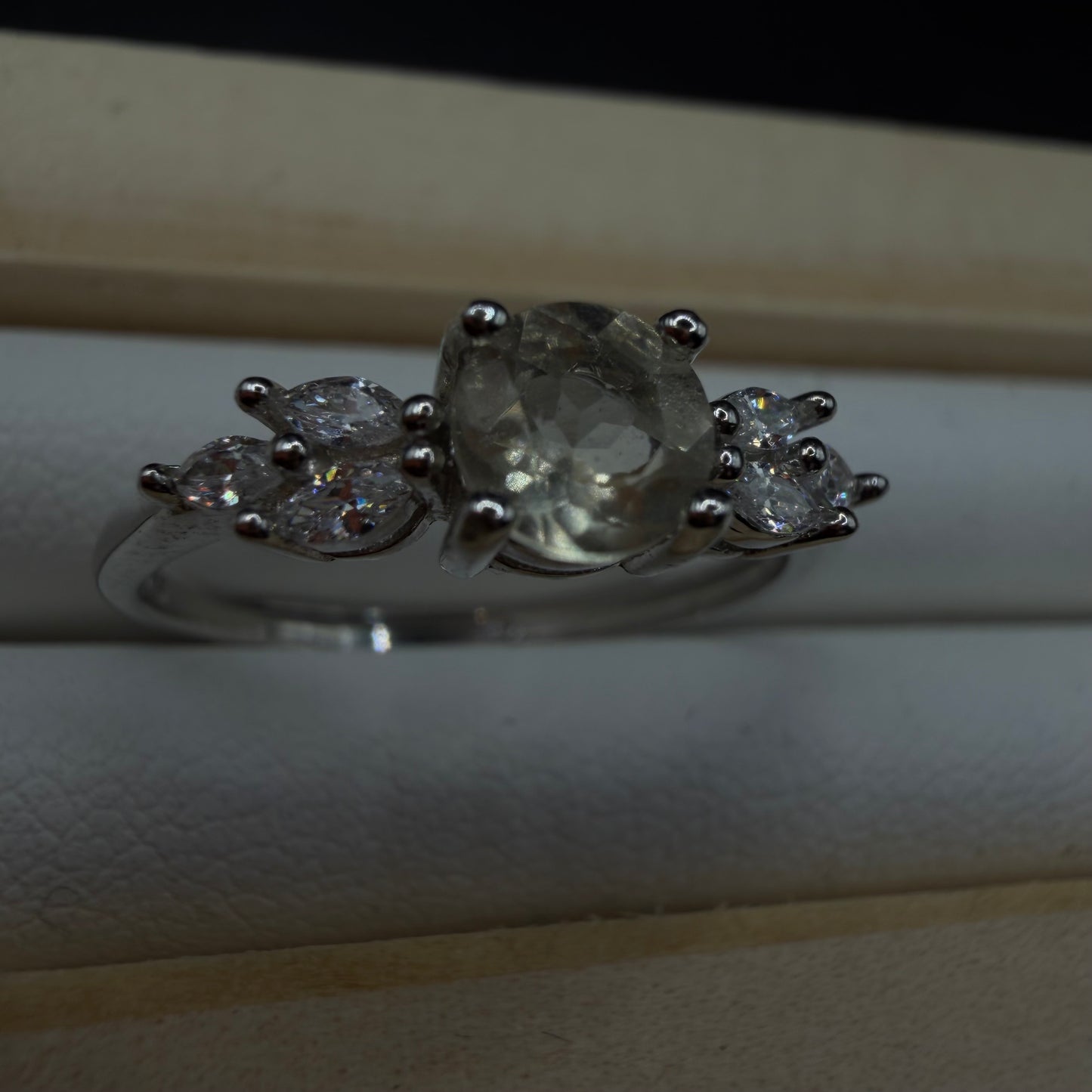 Libyan Desert Glass S925 Certified Adjustable Ring