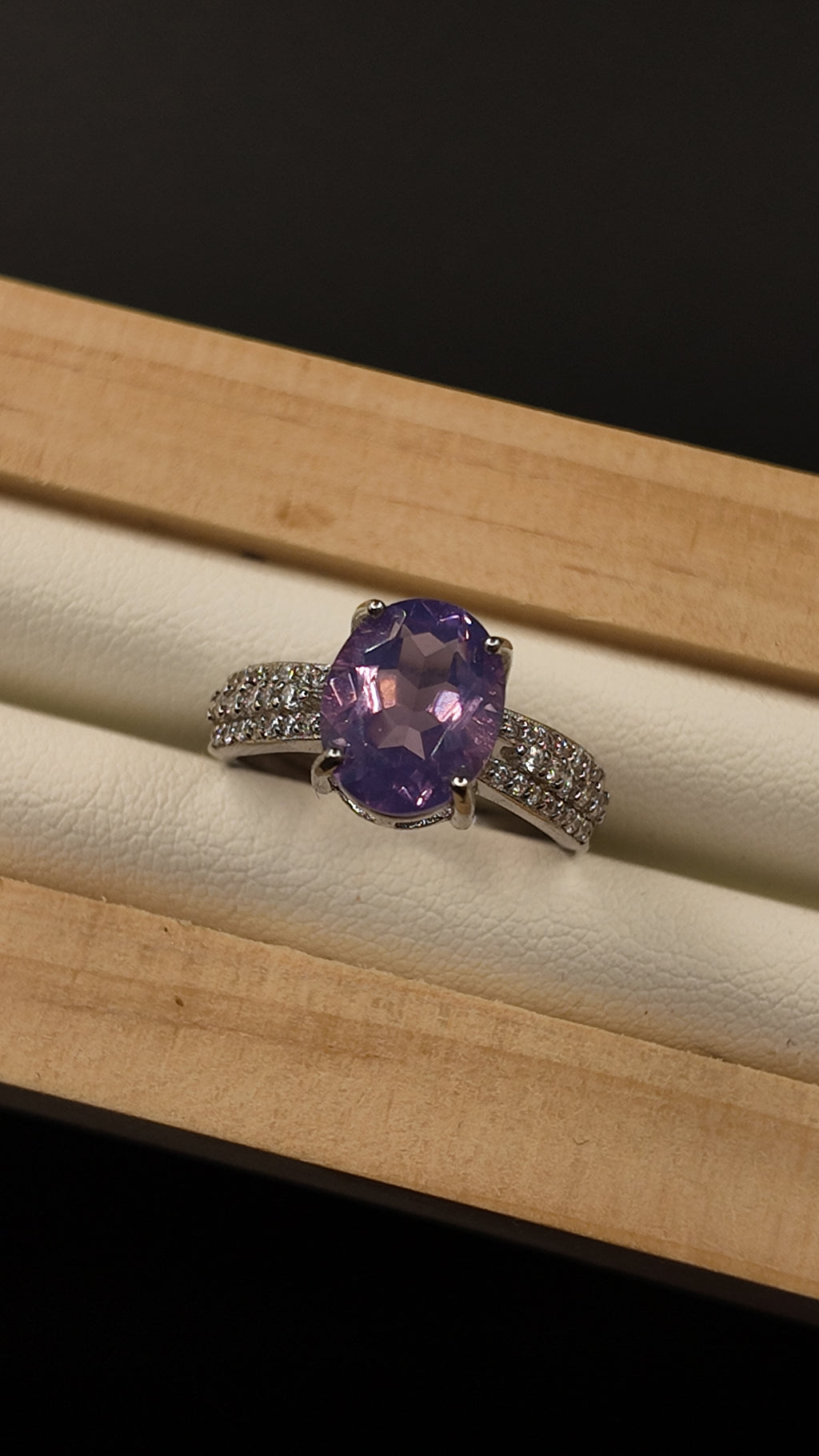 Amethyst Jade Ring