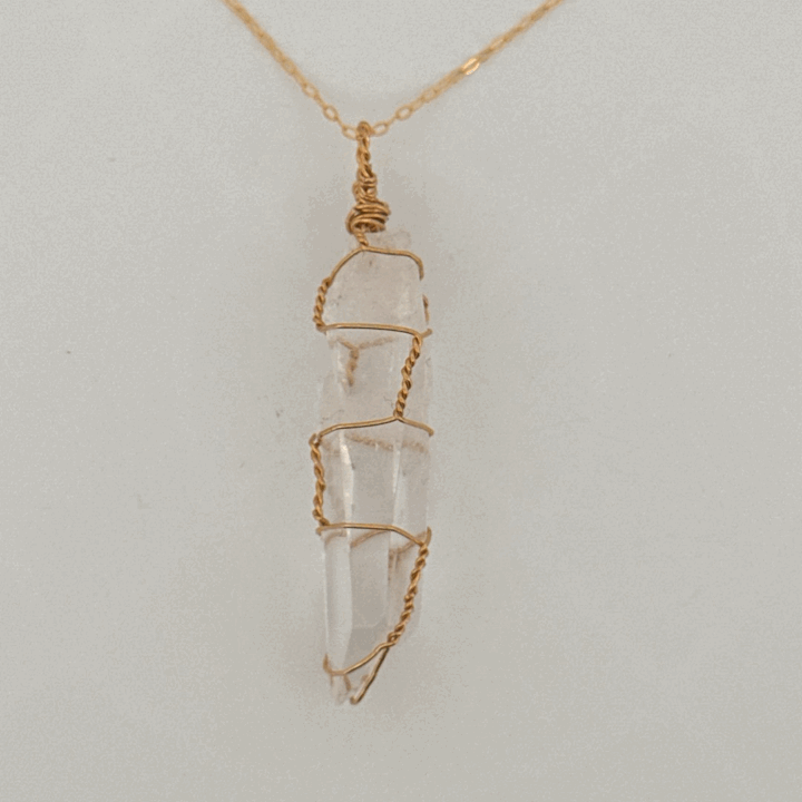 Lemurian Gold Handmade Necklace on S925 Chain
