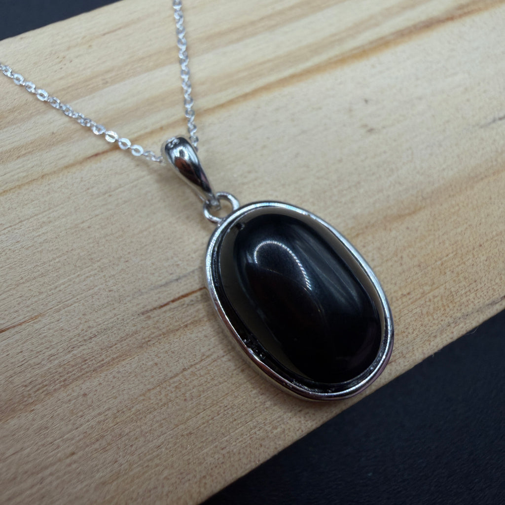 Obsidian S925 Necklace