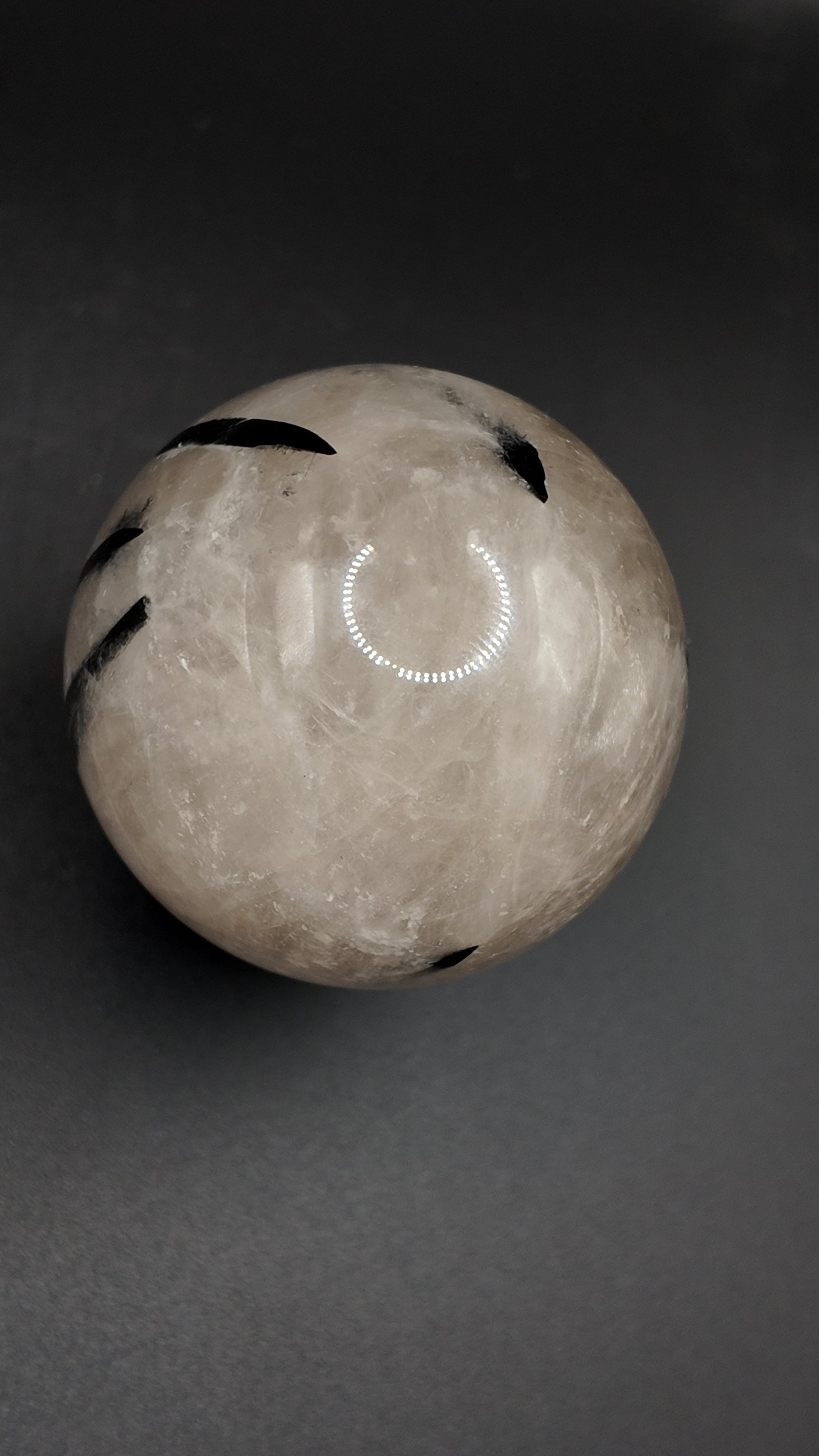 Black Tourmaline in Quartz Sphere