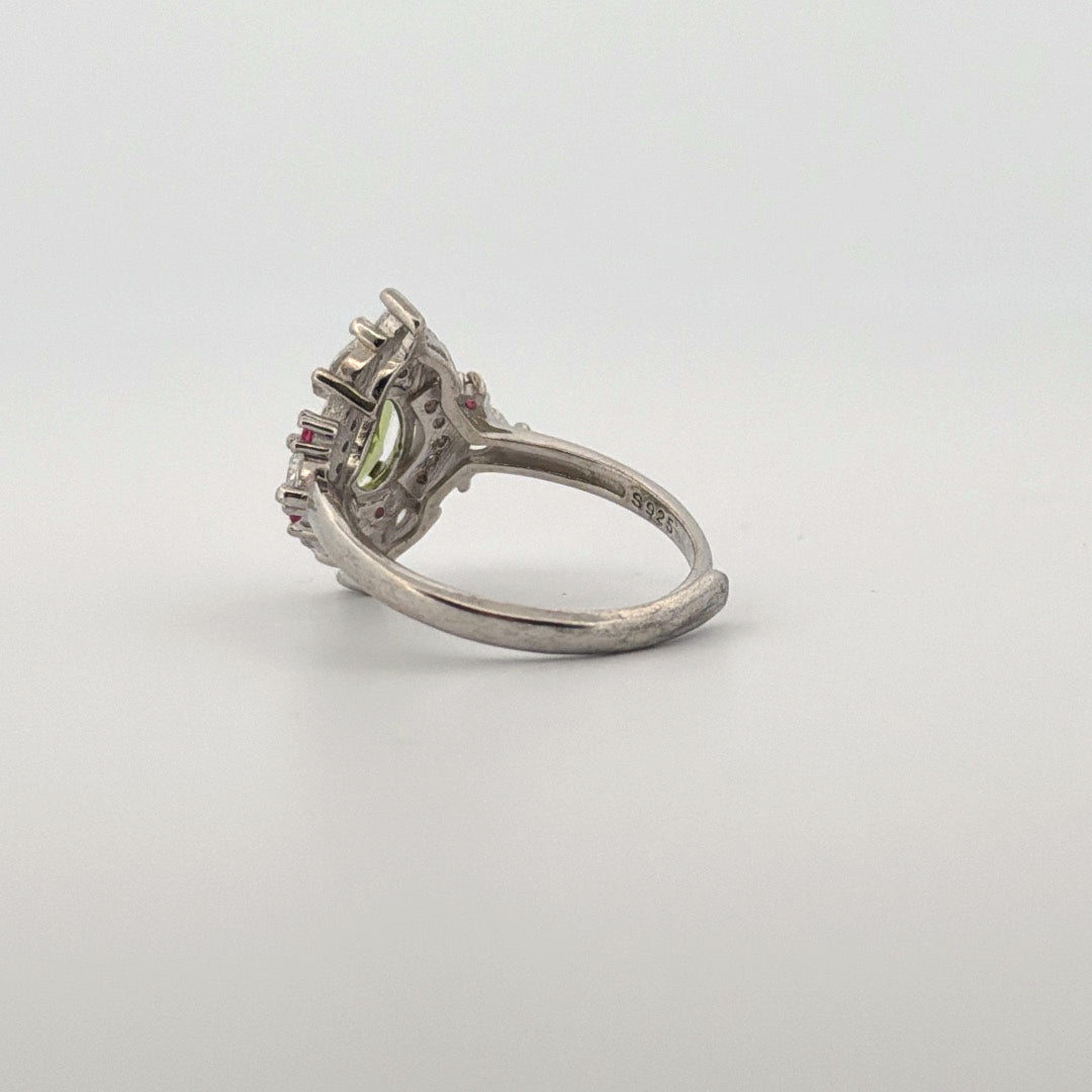 Peridot S925 Adjustable Ring