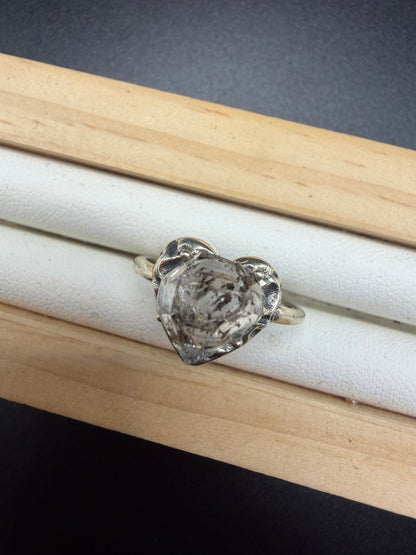 Herkimer Diamond S925 Adjustable Ring