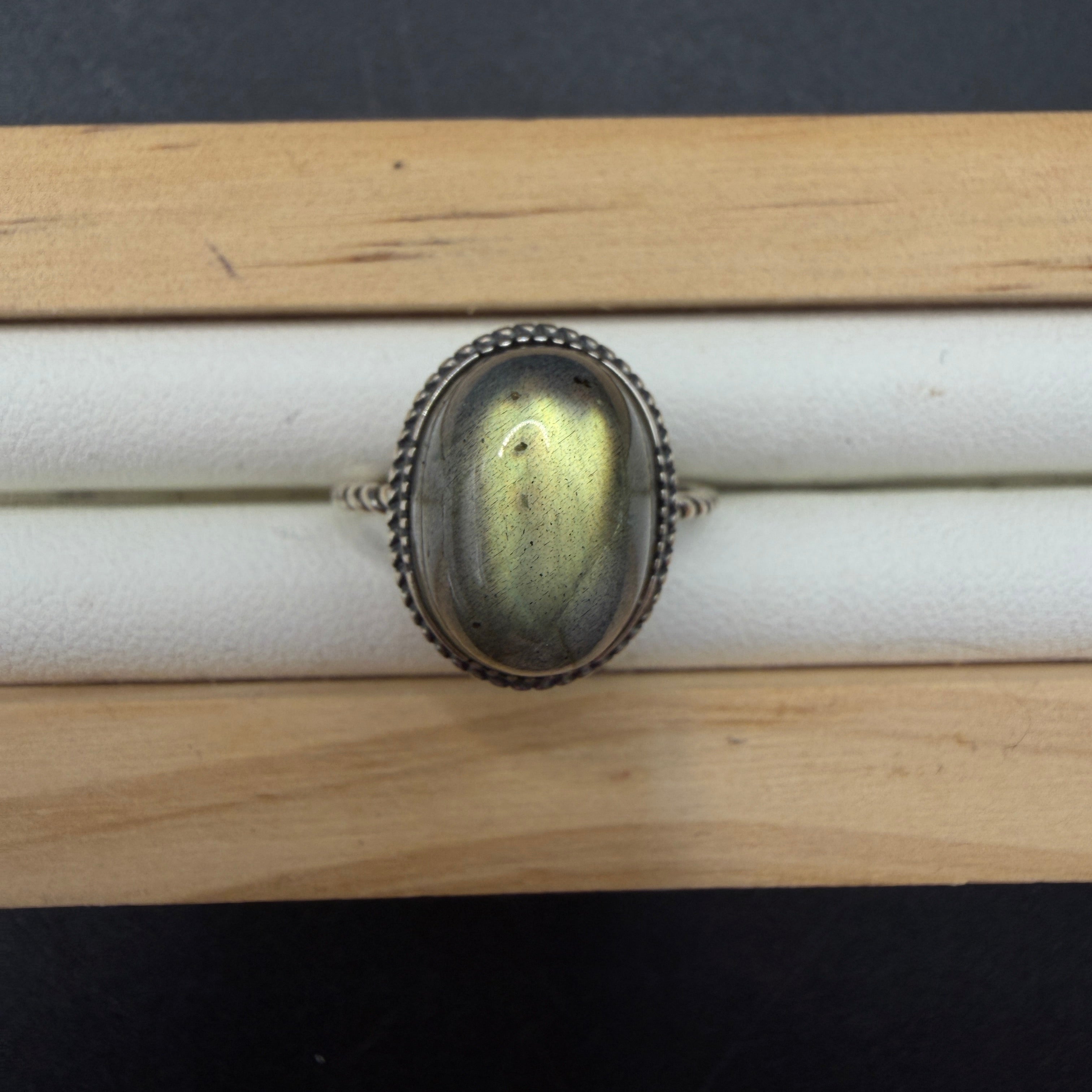 Labradorite S925 Adjustable Ring
