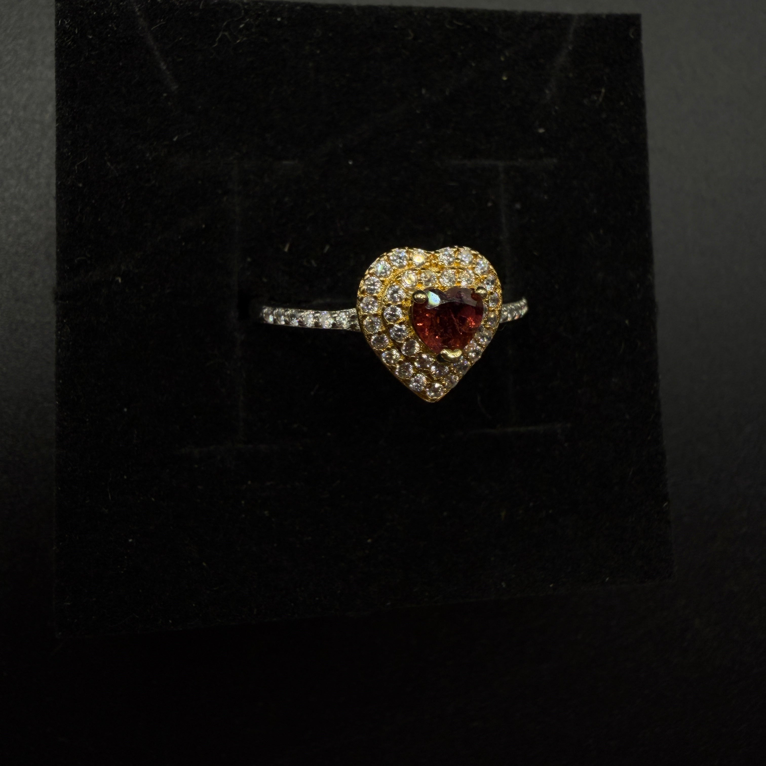 Garnet S925 Adjustable Ring