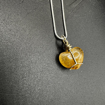 Handmade Golden Rutile Necklace