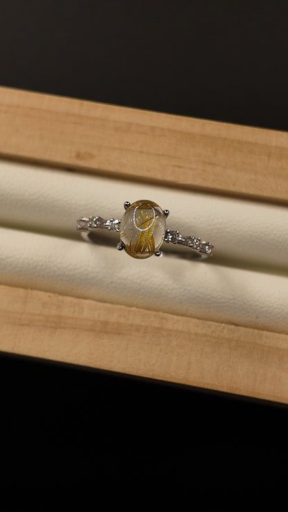 Golden Healer S925 Adjustable Ring