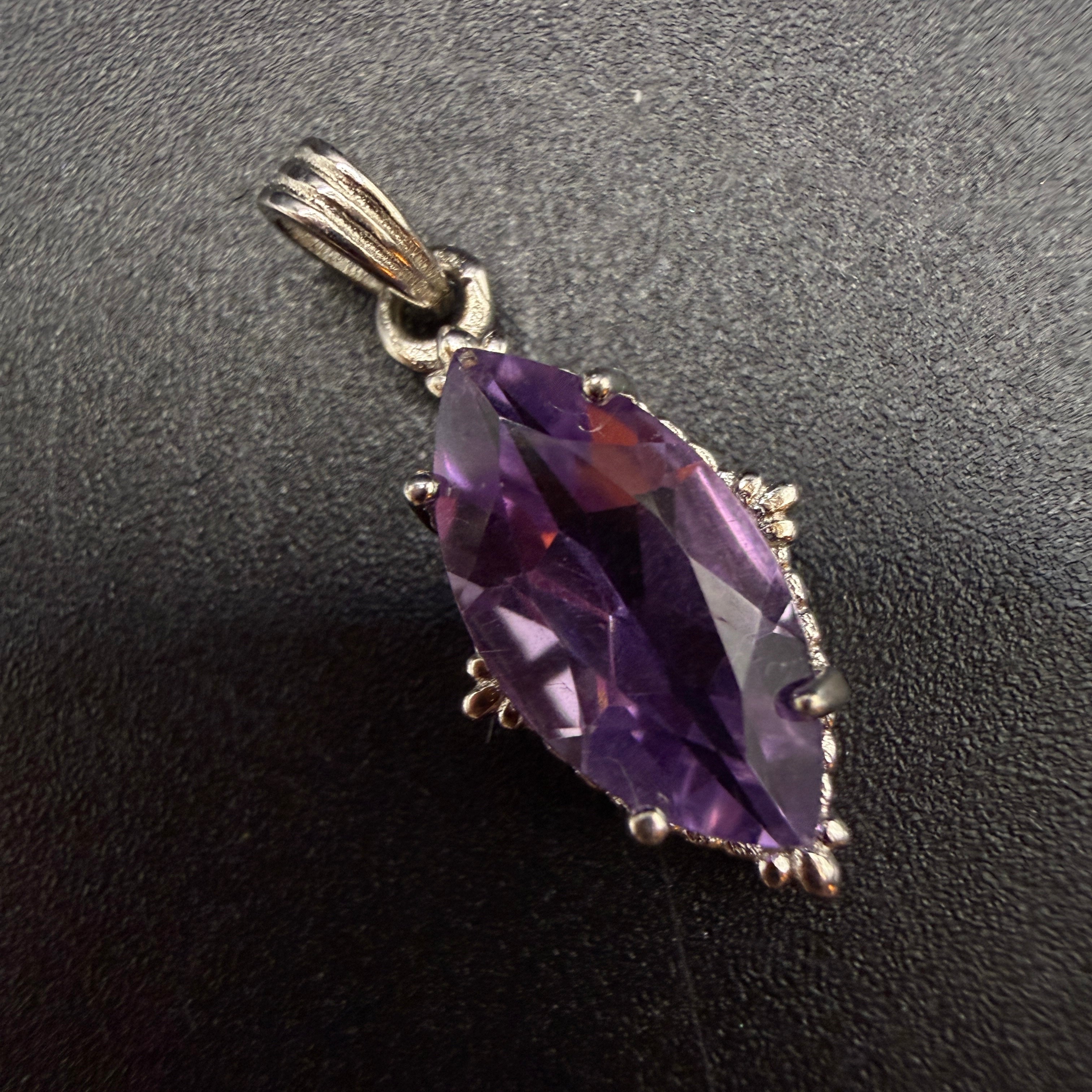 Amethyst Marquise S925 Necklace