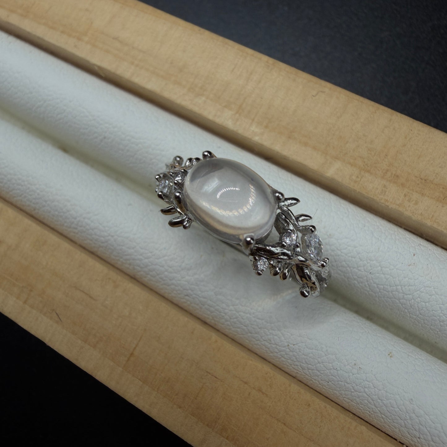 Moonstone S925 Adjustable Ring
