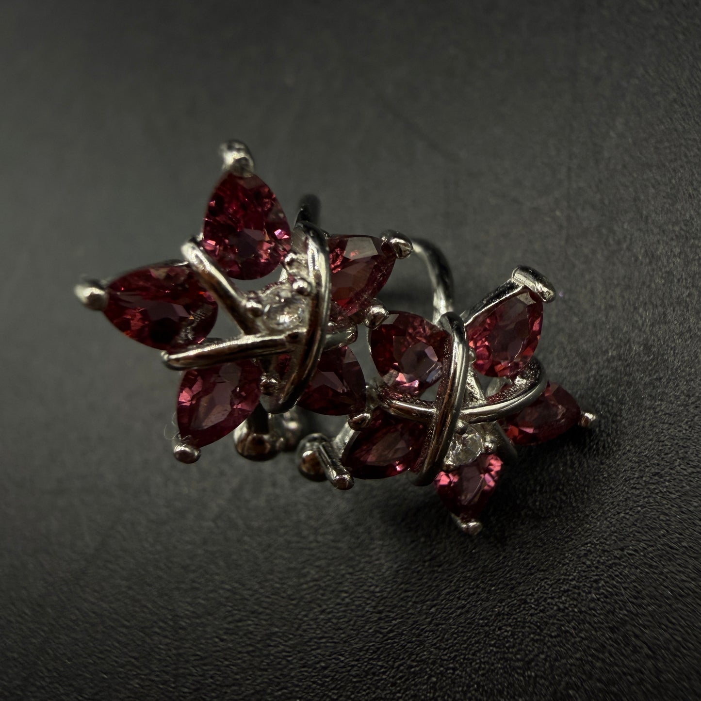 Garnet S925 Ear Cuffs