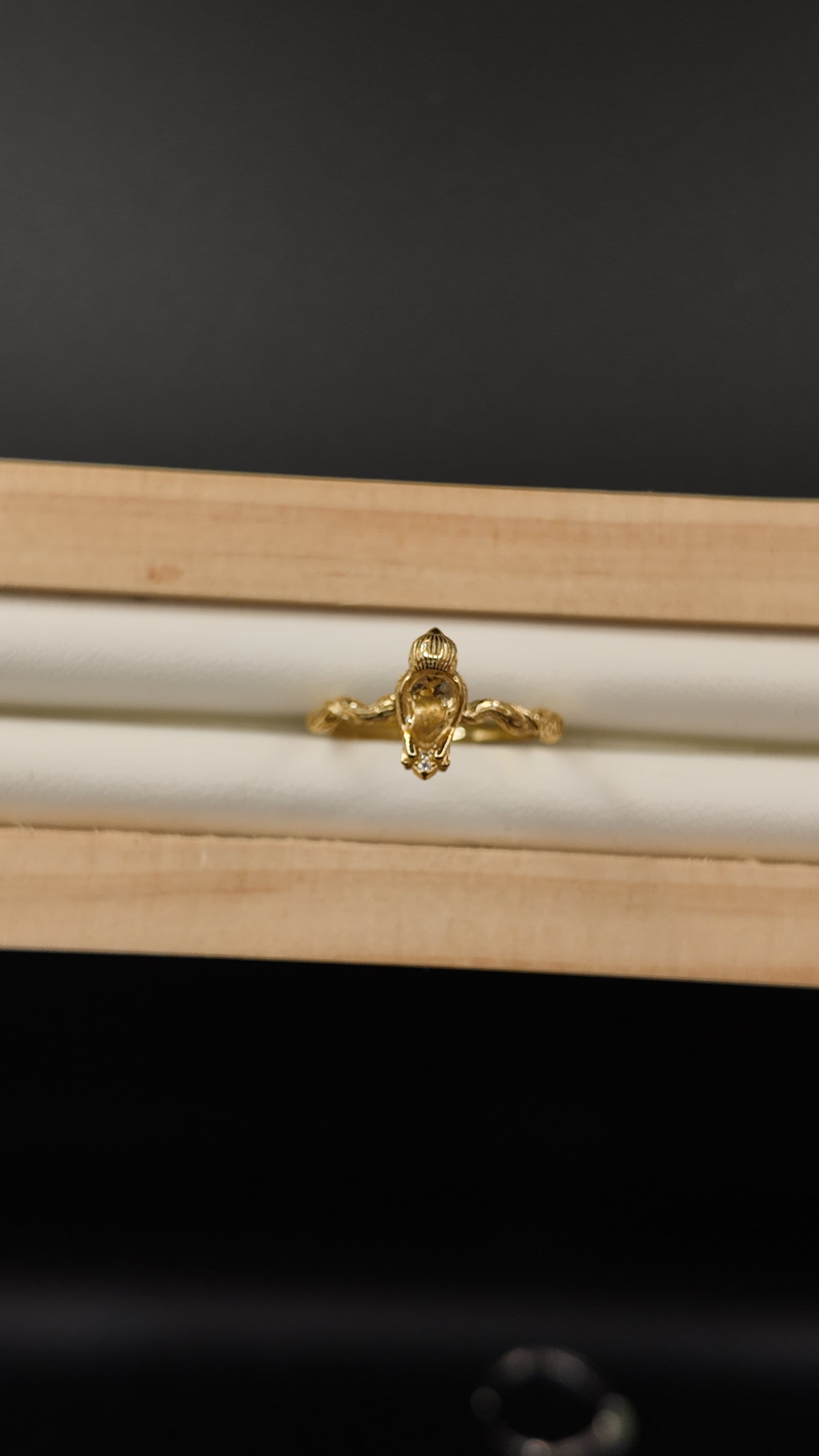 Citrine Bird Ring
