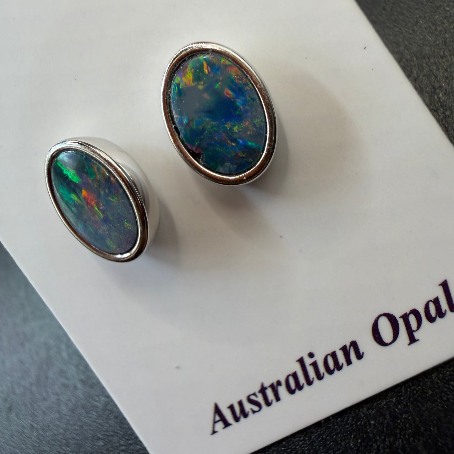 Australian Boulder Opal S925 Earrings