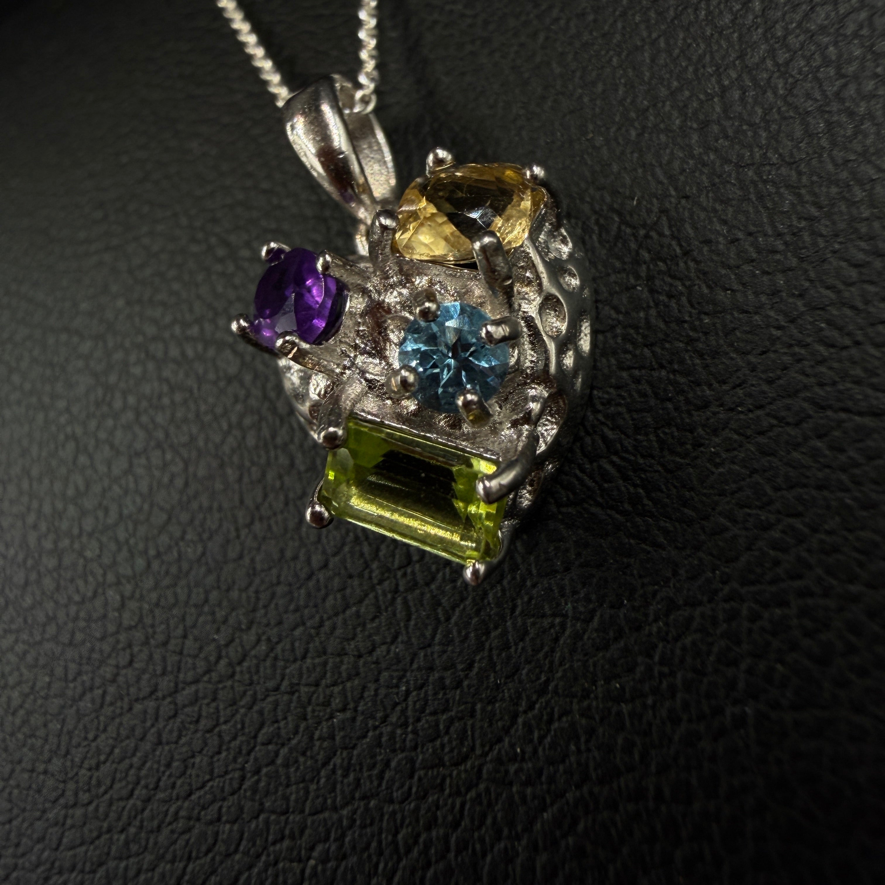 Multi Crystal S925 Necklace