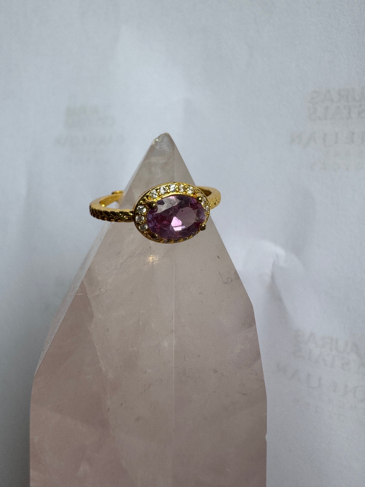 Gold Amethyst Ring 3