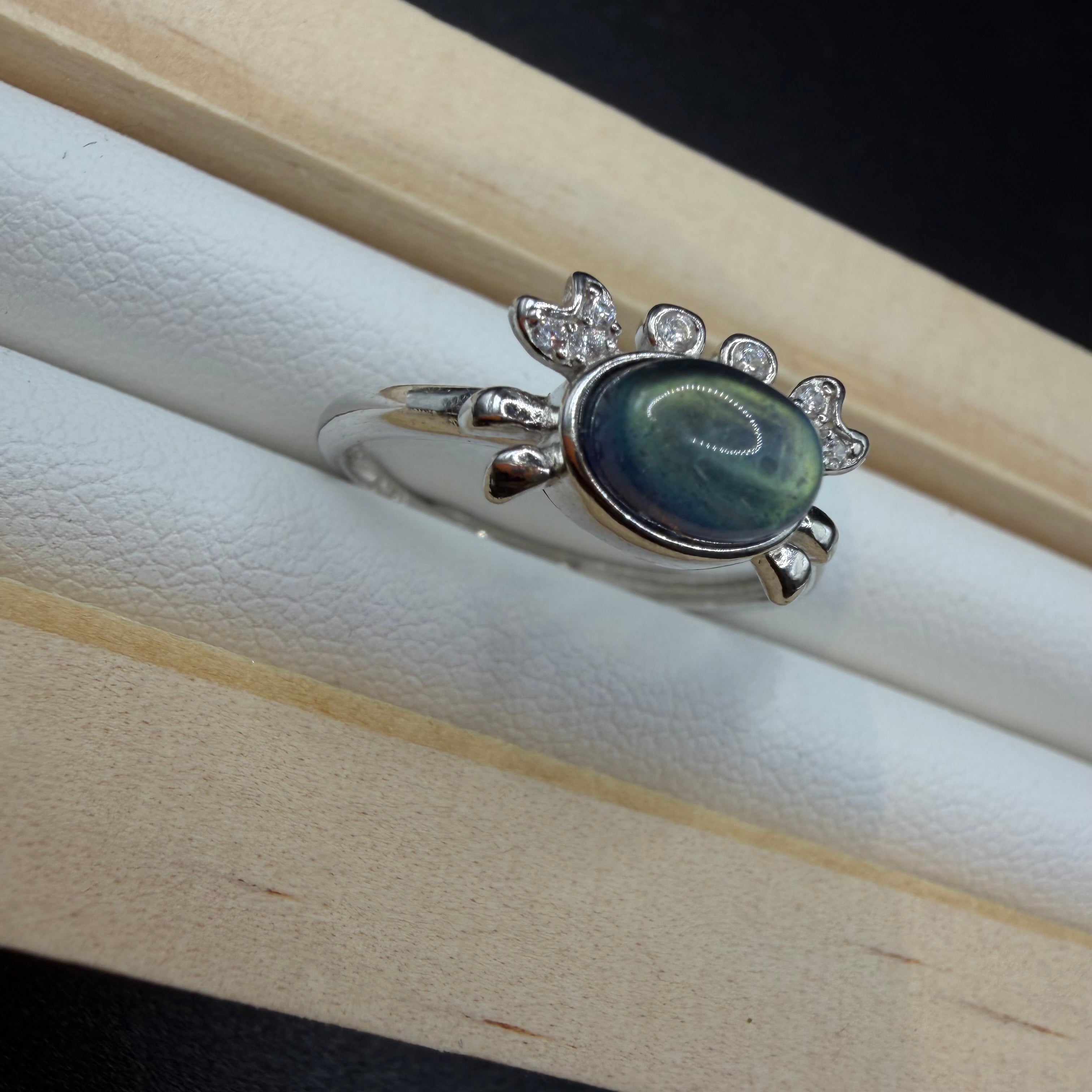 Labradorite Crab S925 Adjustable Ring