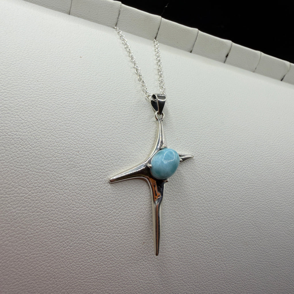 Larimar Star S925 Necklace