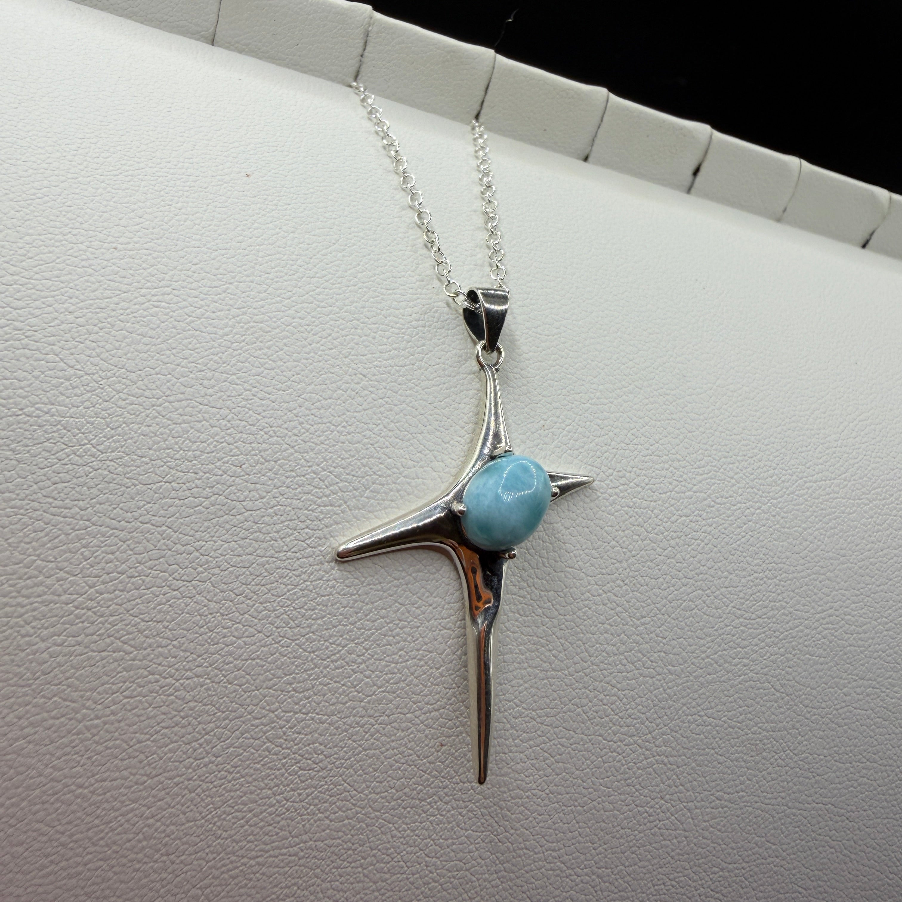 Larimar Star S925 Necklace
