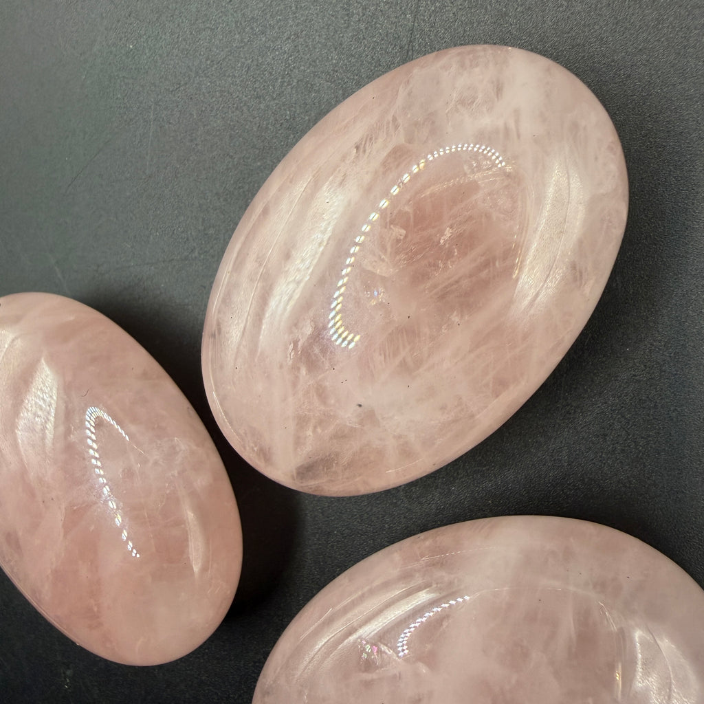 Rose Quartz Palm Stone