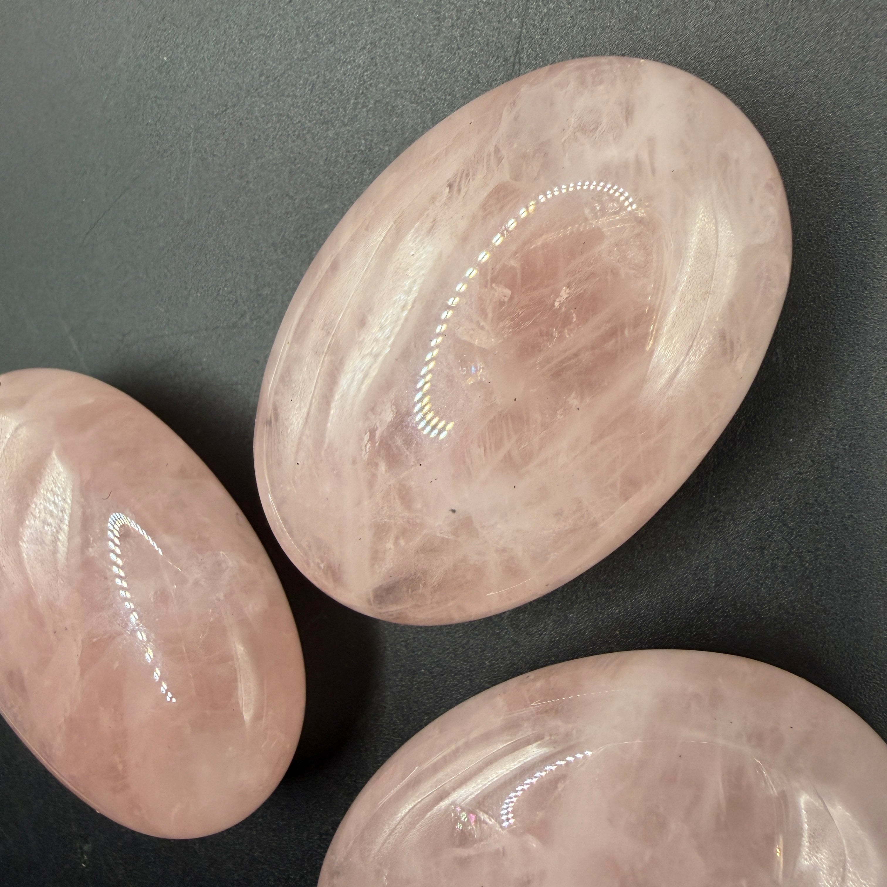 Rose Quartz Palm Stone