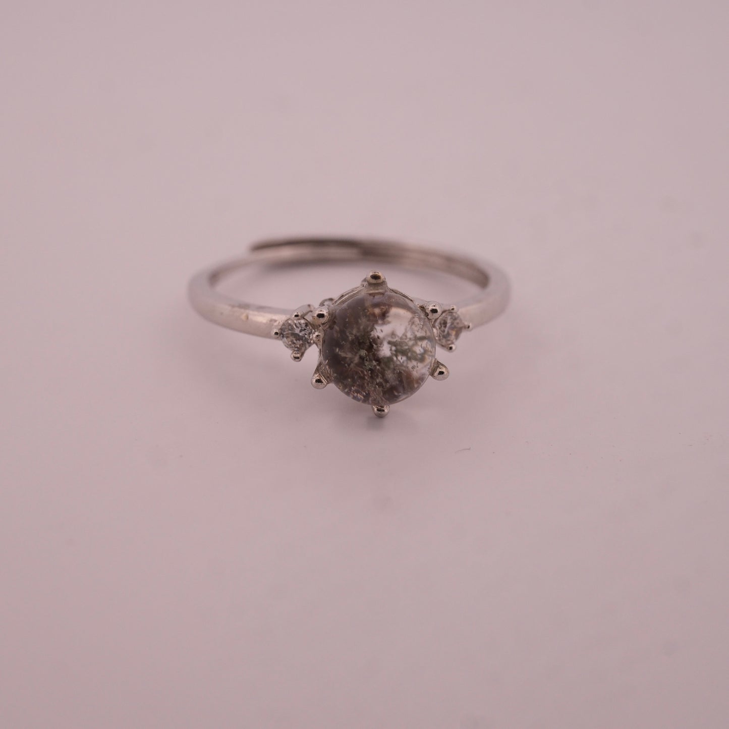 Garden Quartz S925 Adjustable Ring