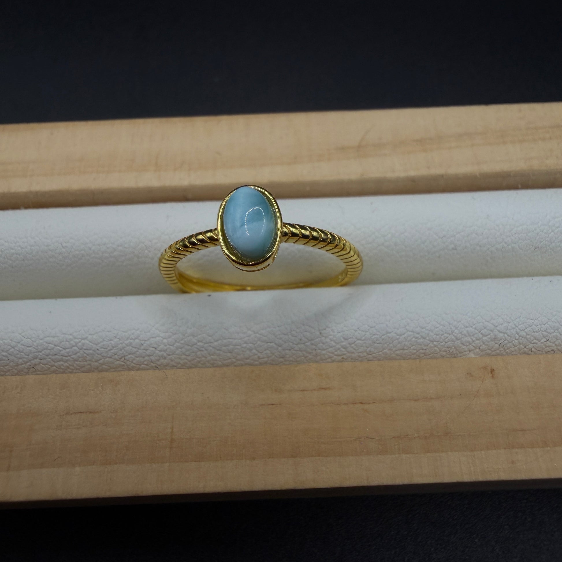 Larimar S925 Adjustable Ring