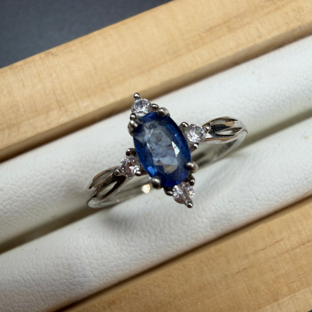 Sapphire S925 Certified Adjustable Ring