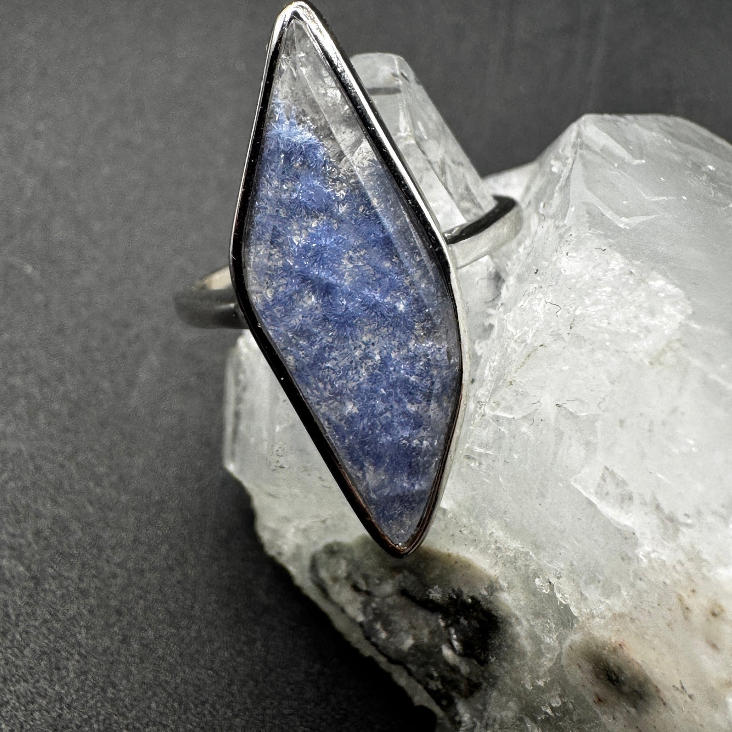 Dumortierite S925 Adjustable Certified Ring