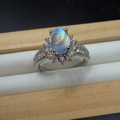 Moonstone S925 Certified Adjustable Ring