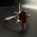 Garnet Star S925 Adjustable Ring