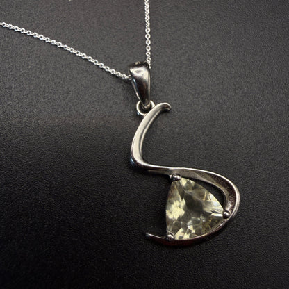 Libyan Desert Glass Swirl S925 Certified Necklace