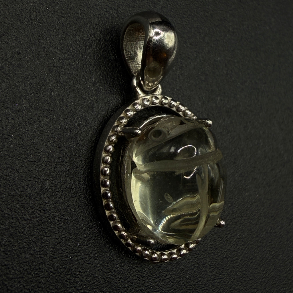 Libyan Desert Glass Scarab S925 Certified Necklace