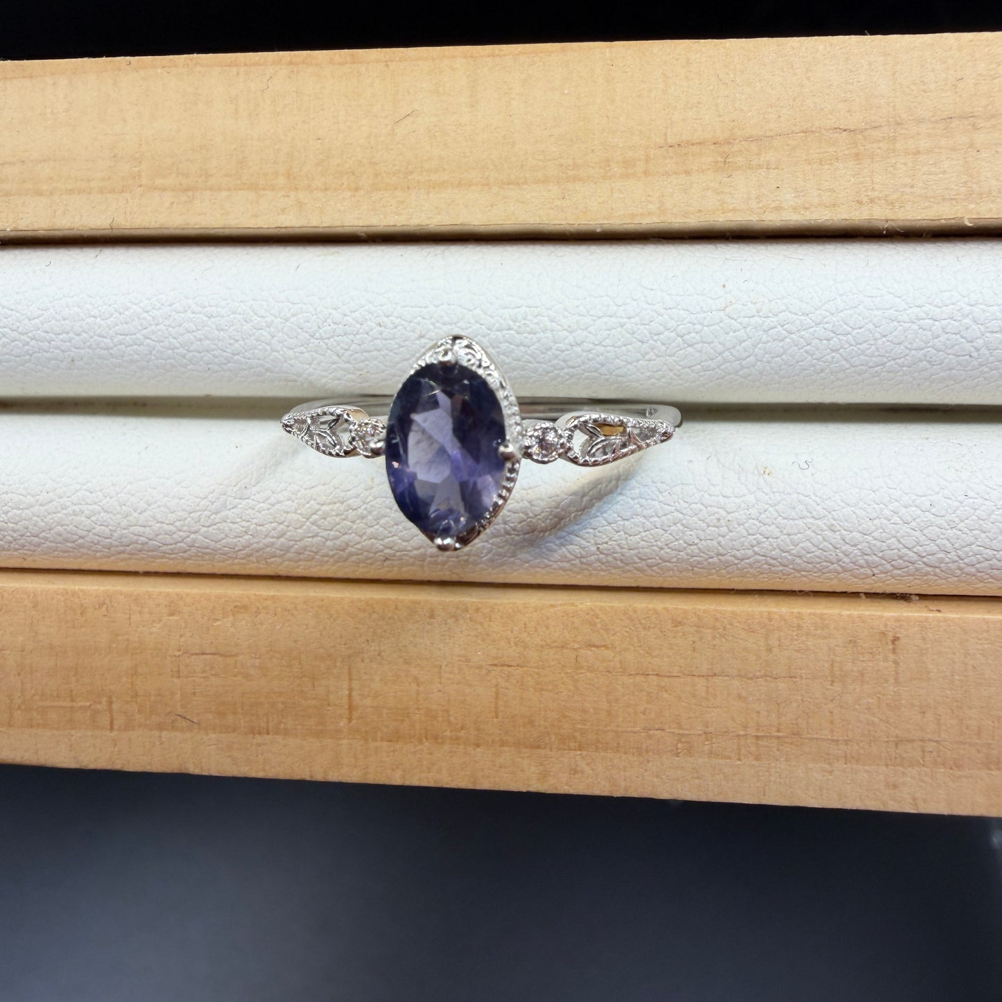 Tanzanite S925 Adjustable Ring