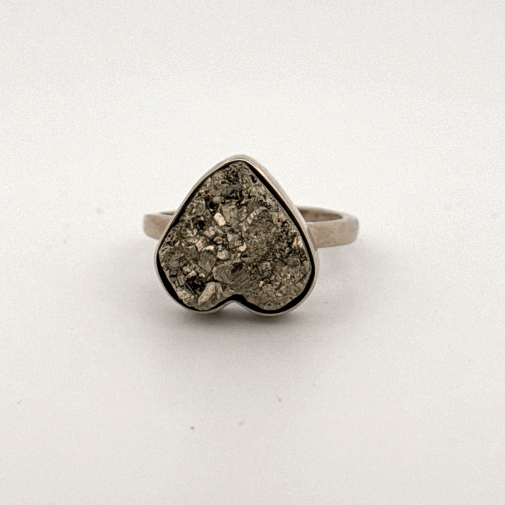 Pyrite S925 Adjustable Ring