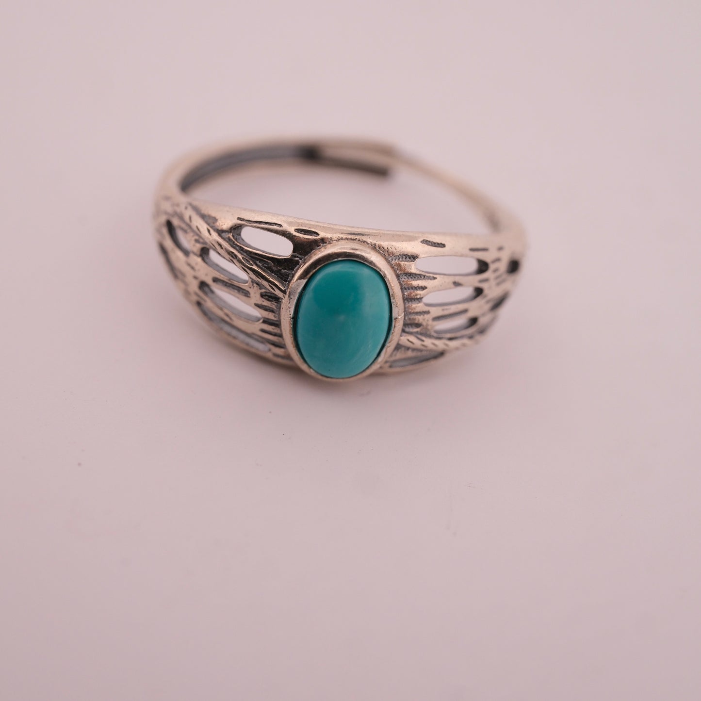 Turquoise S925 Adjustable Ring