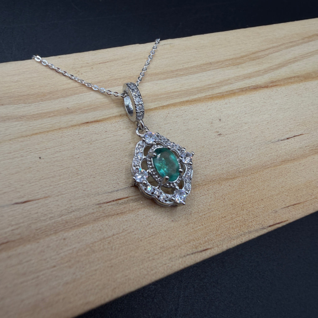 Emerald S925 Necklace
