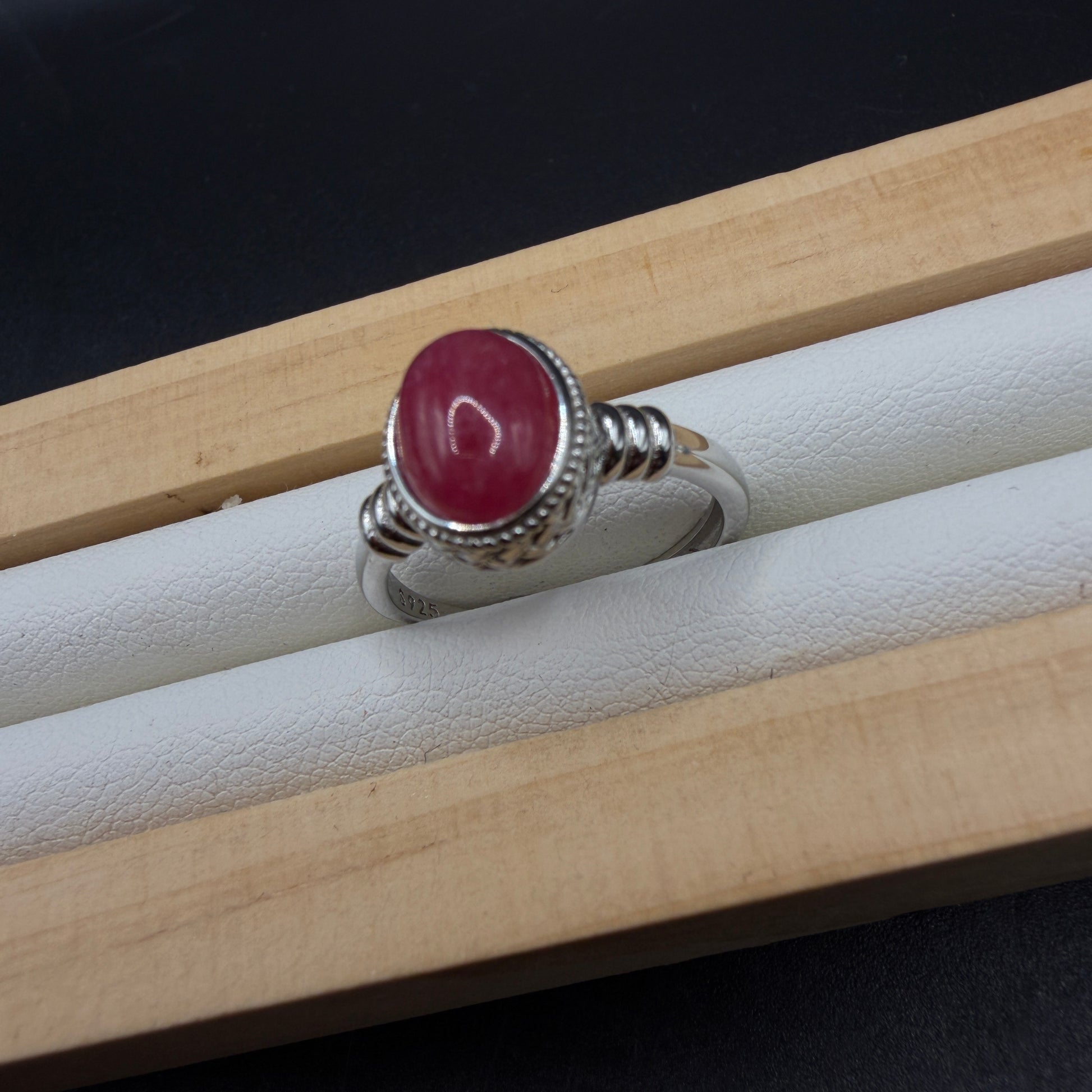 Rhodonite S925 Adjustable Ring