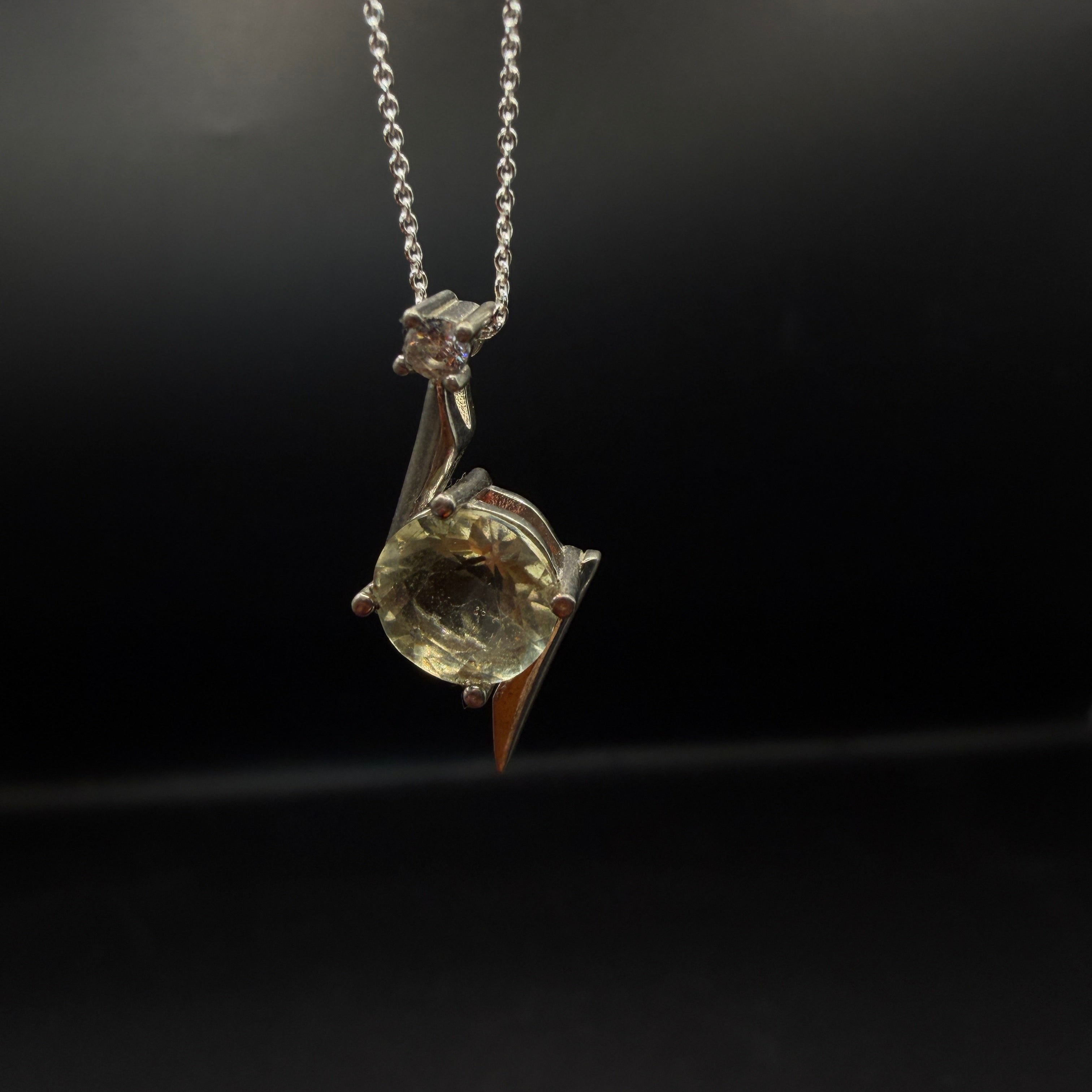 Libyan Desert Glass S925 Certified Necklace