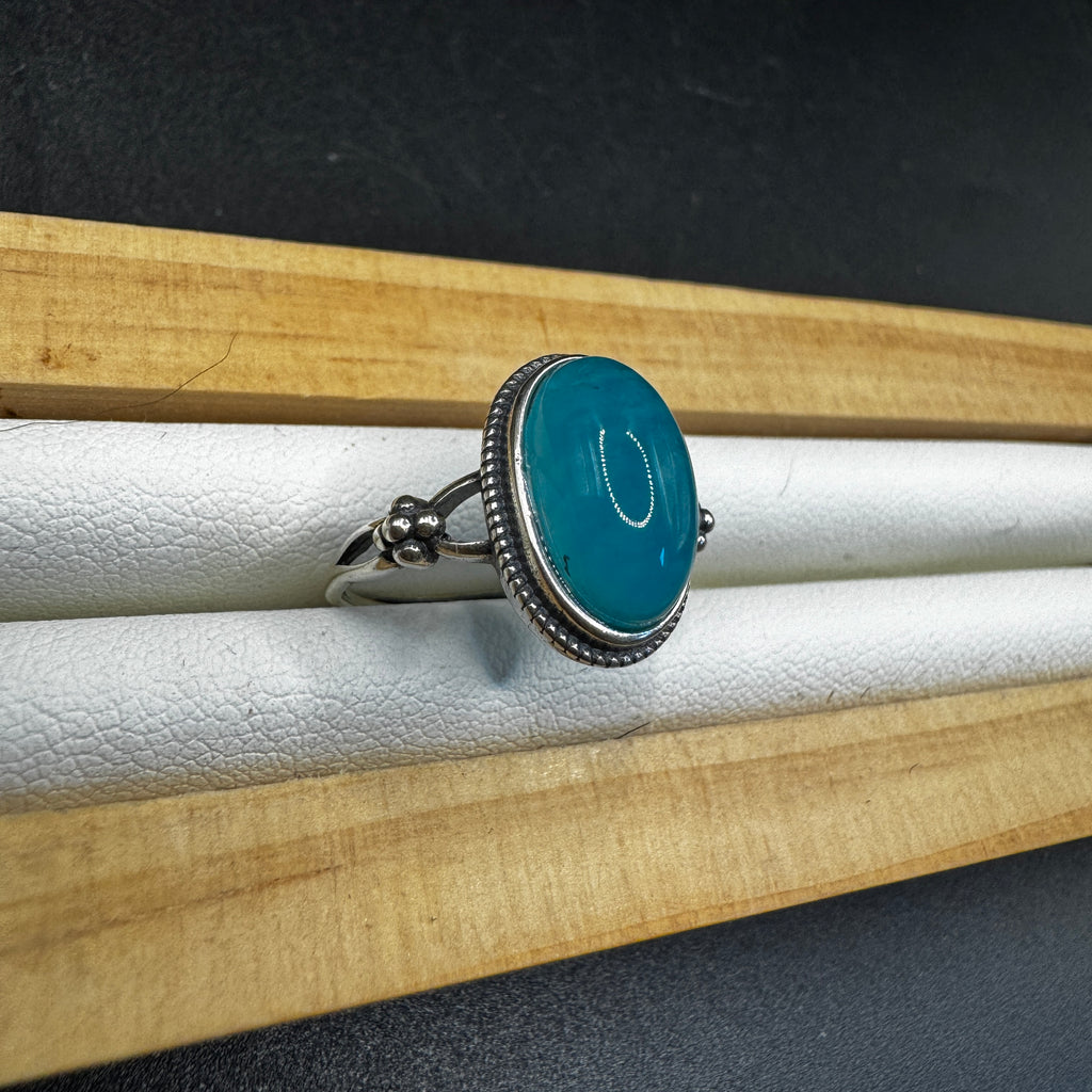 Amazonite S925 Adjustable Ring