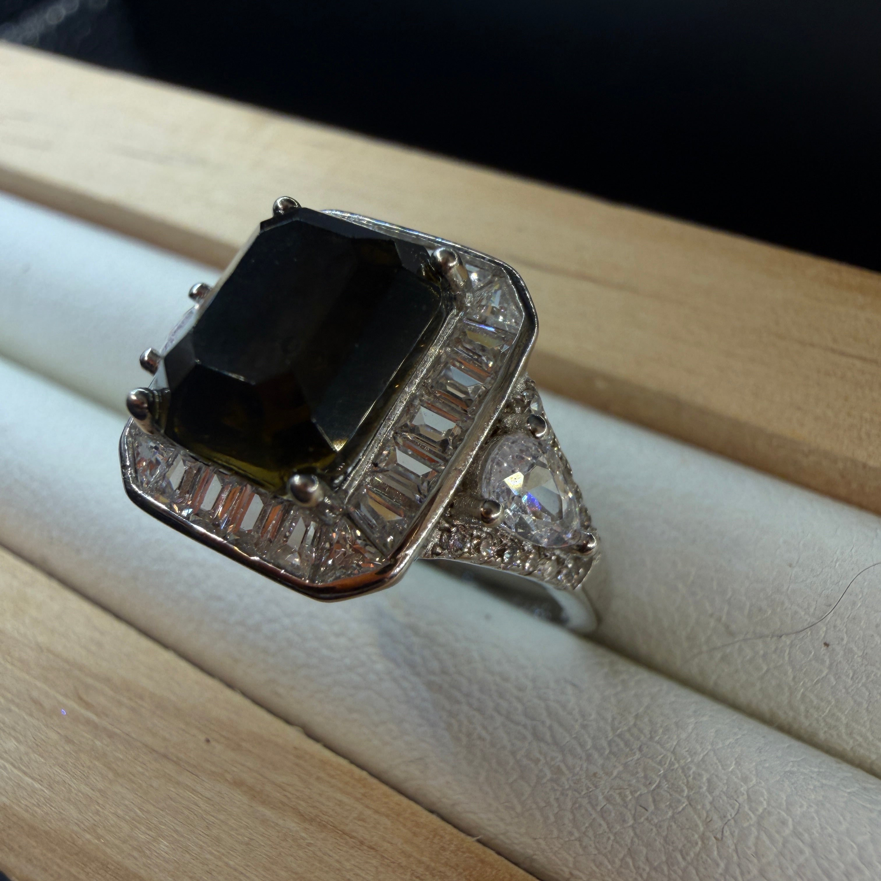 Cintamani Stone Saffordite S925 Certified Ring