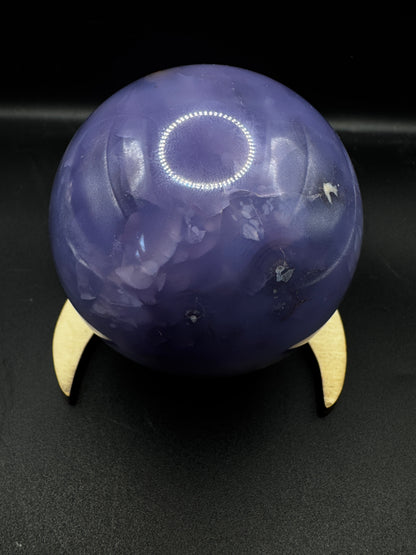 Blue Flower Agate Sphere