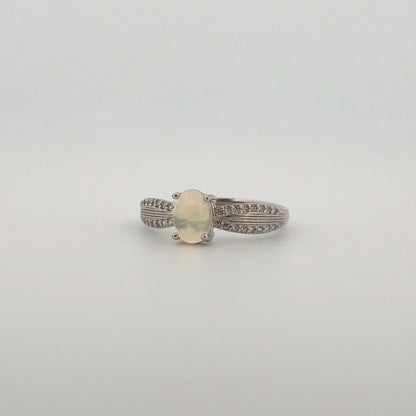 Opal S925 Adjustable Ring