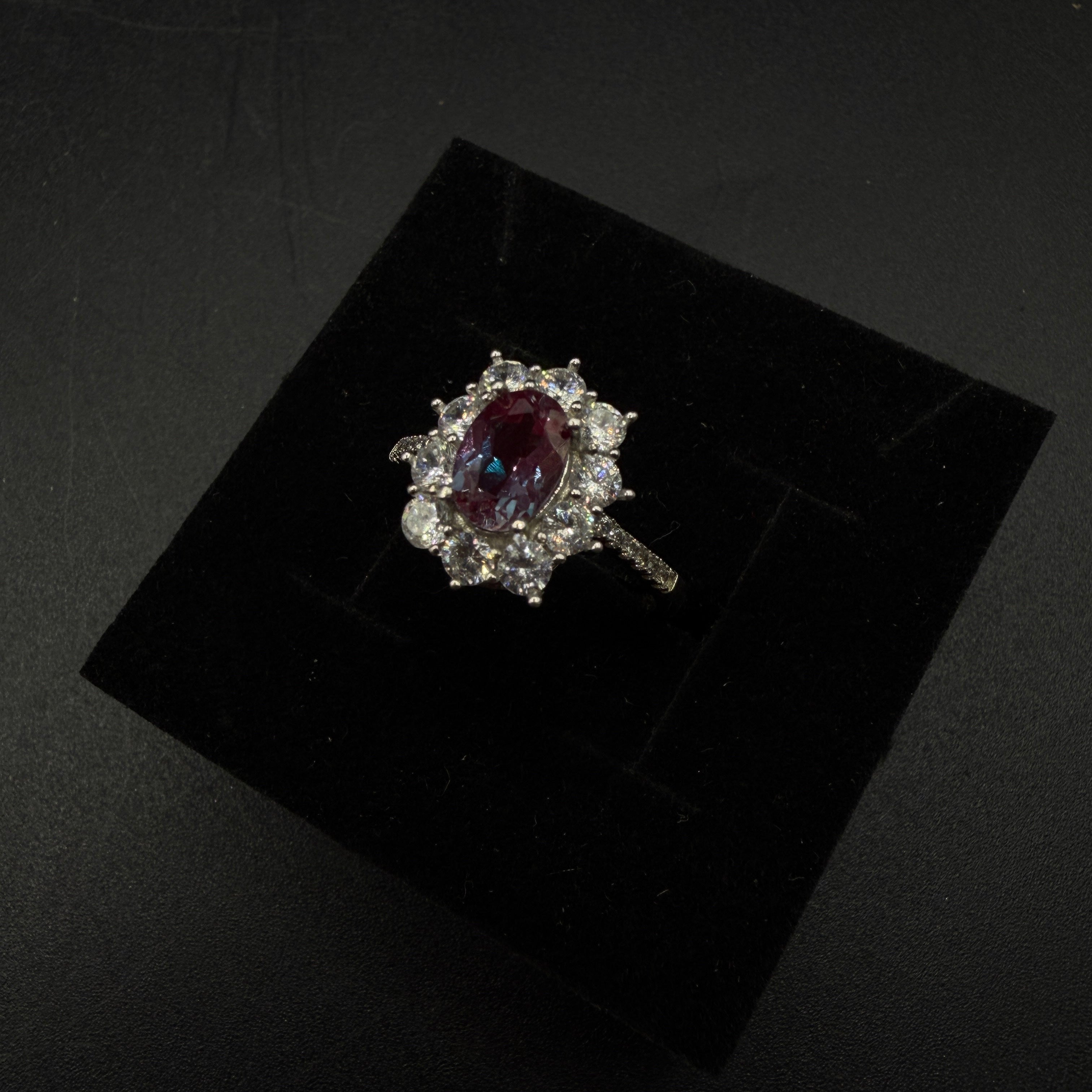 Alexandrite S925 Certified Adjustable Ring