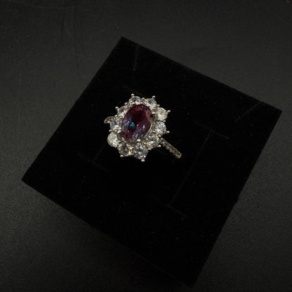 Alexandrite S925 Certified Adjustable Ring