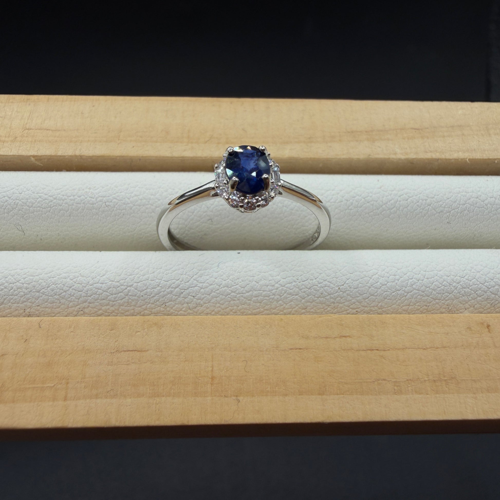 Sapphire S925 Adjustable Ring