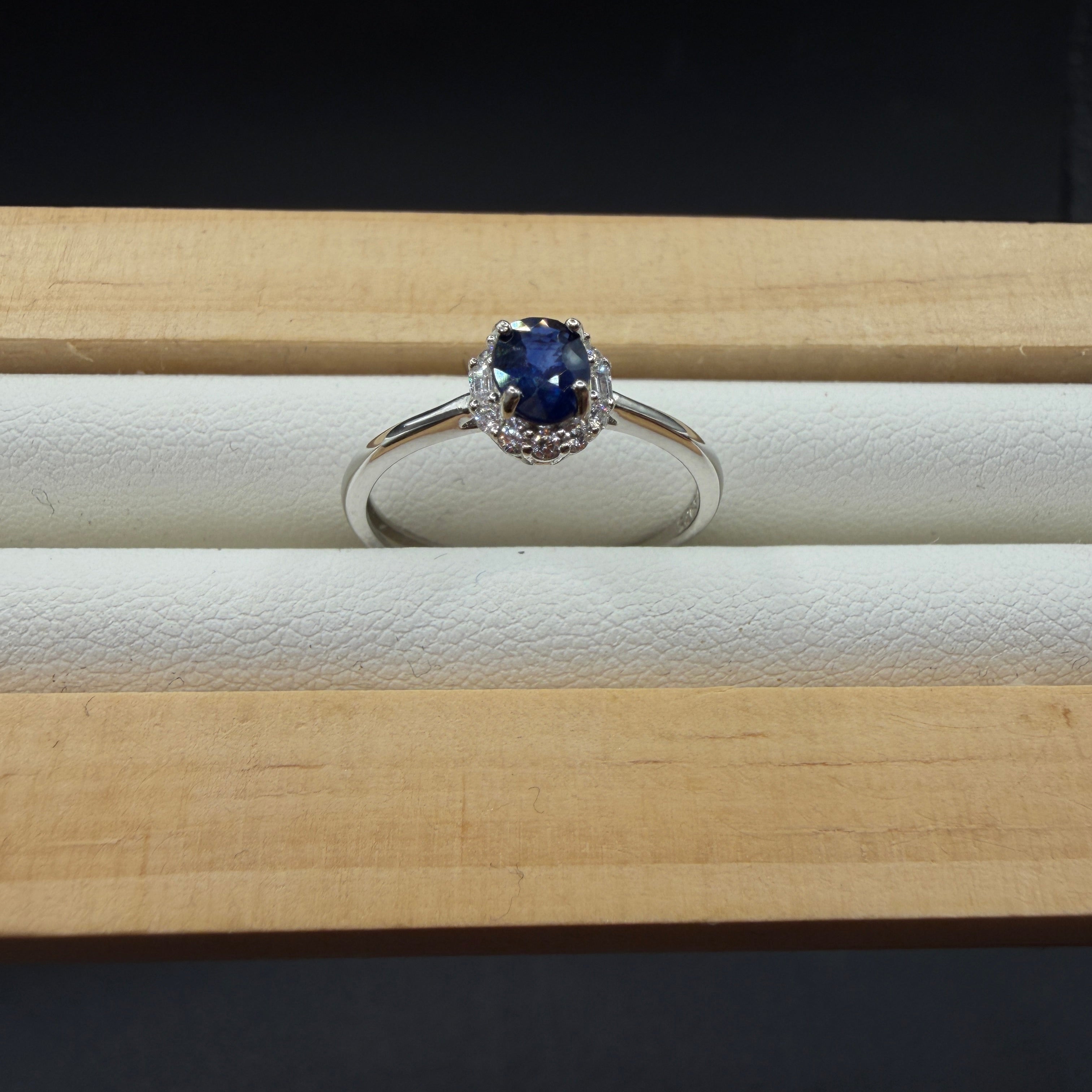 Sapphire S925 Adjustable Ring