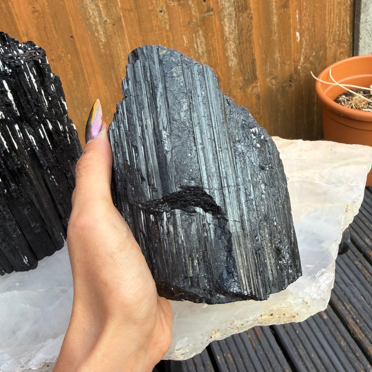 Black Tourmaline Raw Towers